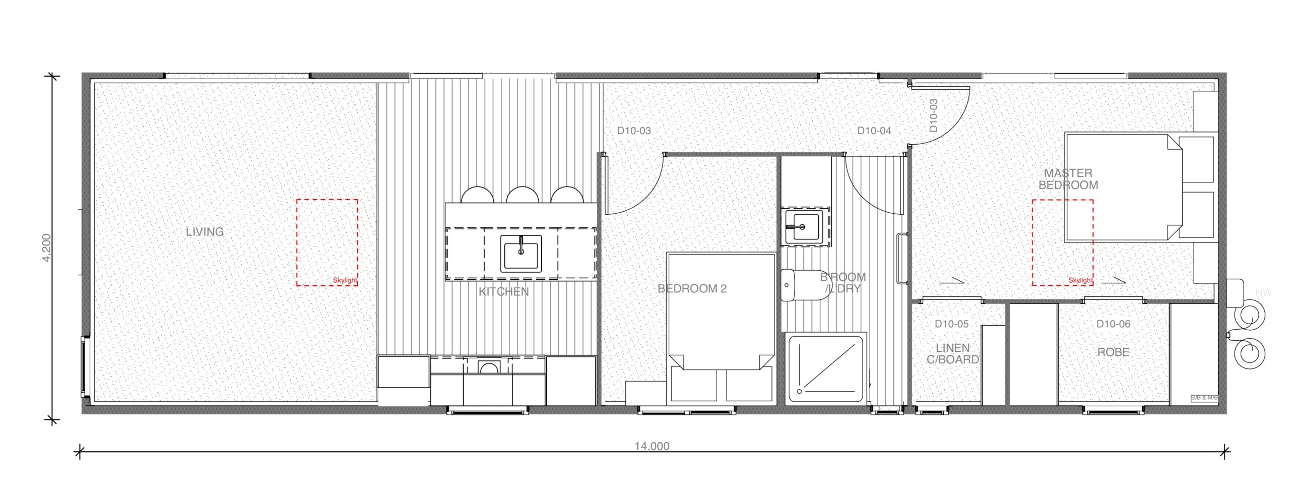 Belmont V2 Floorplan, Tiny Homes Under 60m2, Granny Flat
